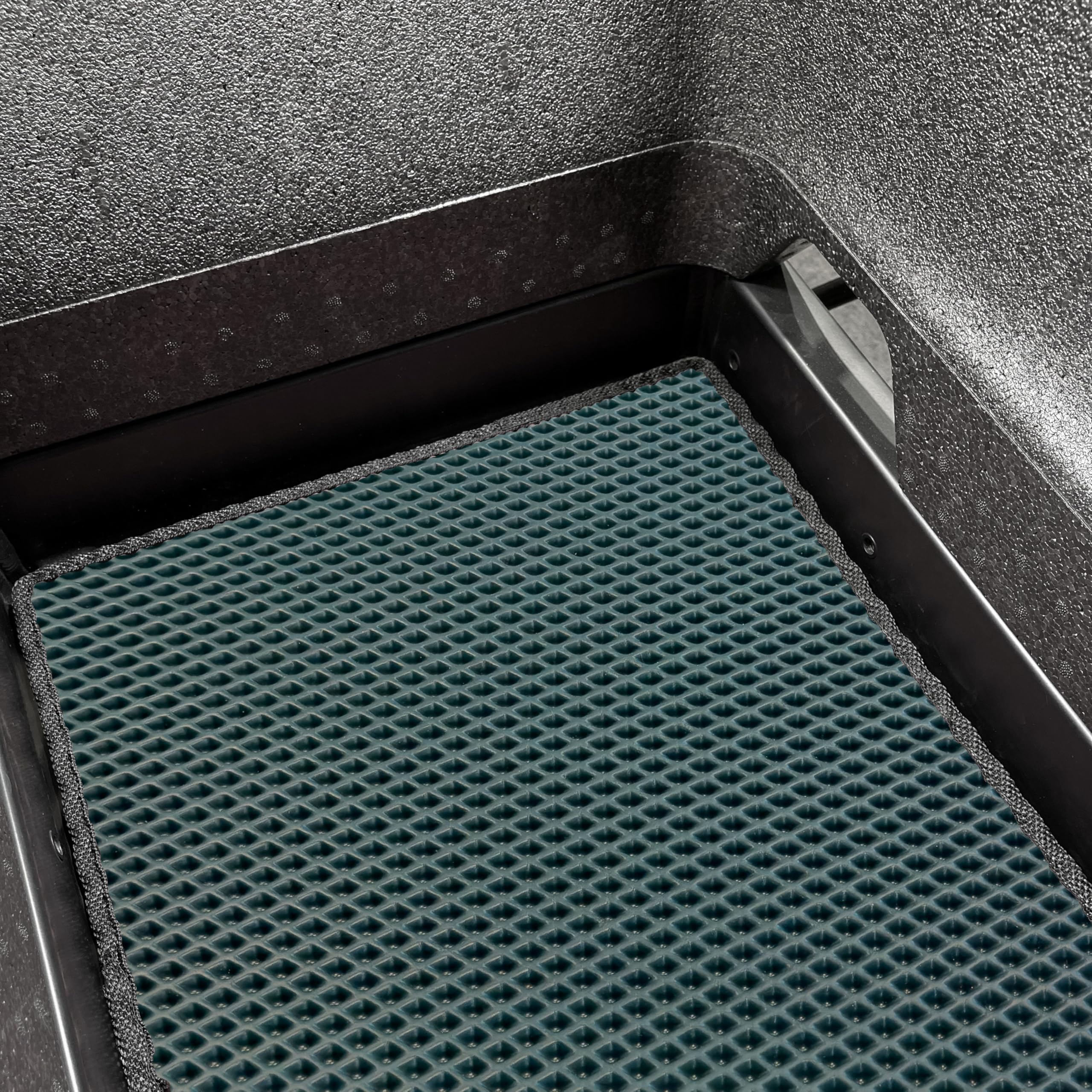 Urban Arrow Tapis de protection de qualité supérieure avec deux bancs - Tapis de sol antidérapant - Accessoires de vélo de chargement - Facile d'entretien et respectueux de l'environnement