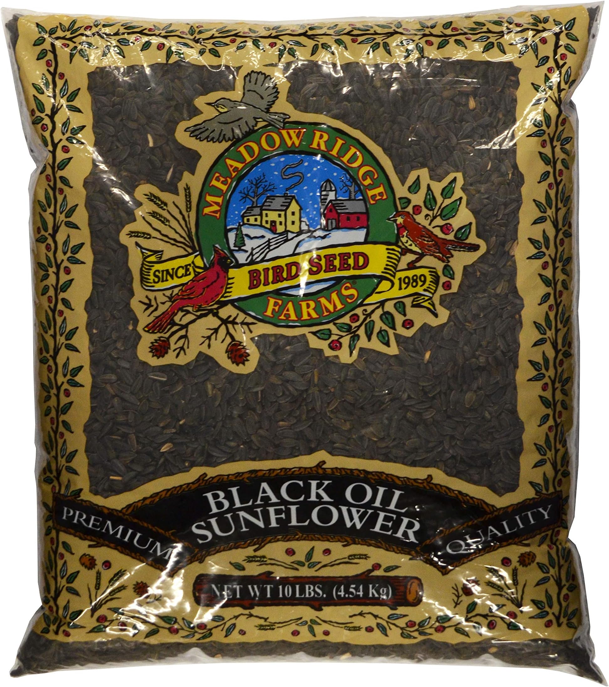 Black Oil Sunflower Bird Seed, 10-Pound Bag