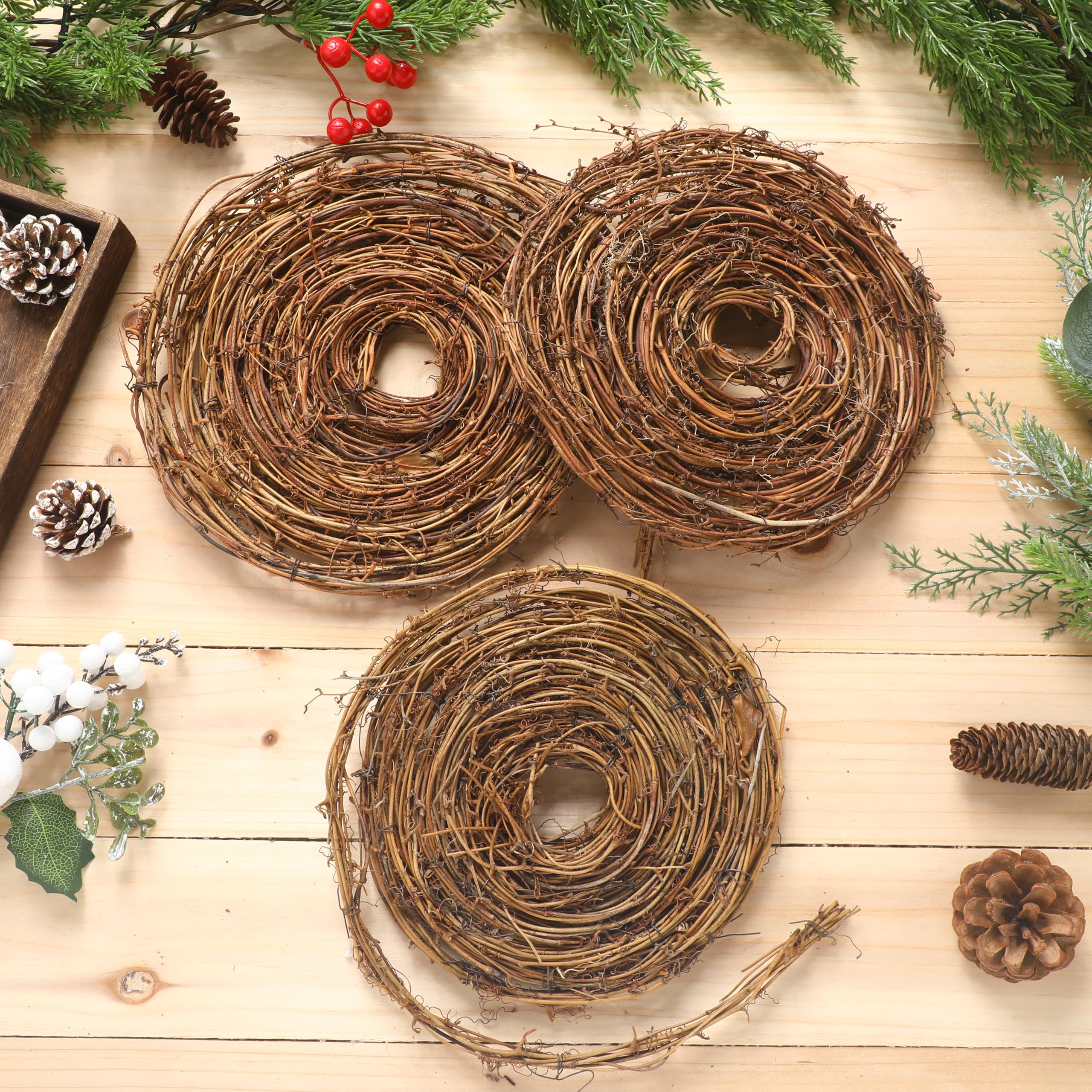 Amazon.com: Janinka 9 Pcs 15 Feet Grapevine Garland Natural