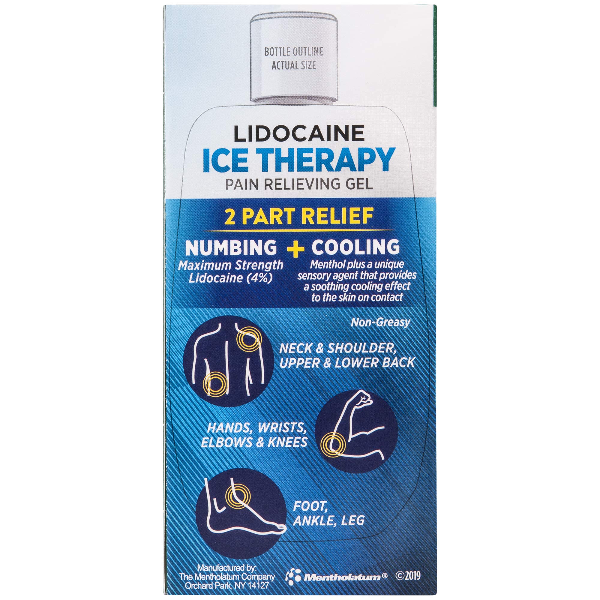 Buy Mentholatum Lidocaine Ice with Menthol Pain Relieving Gel for