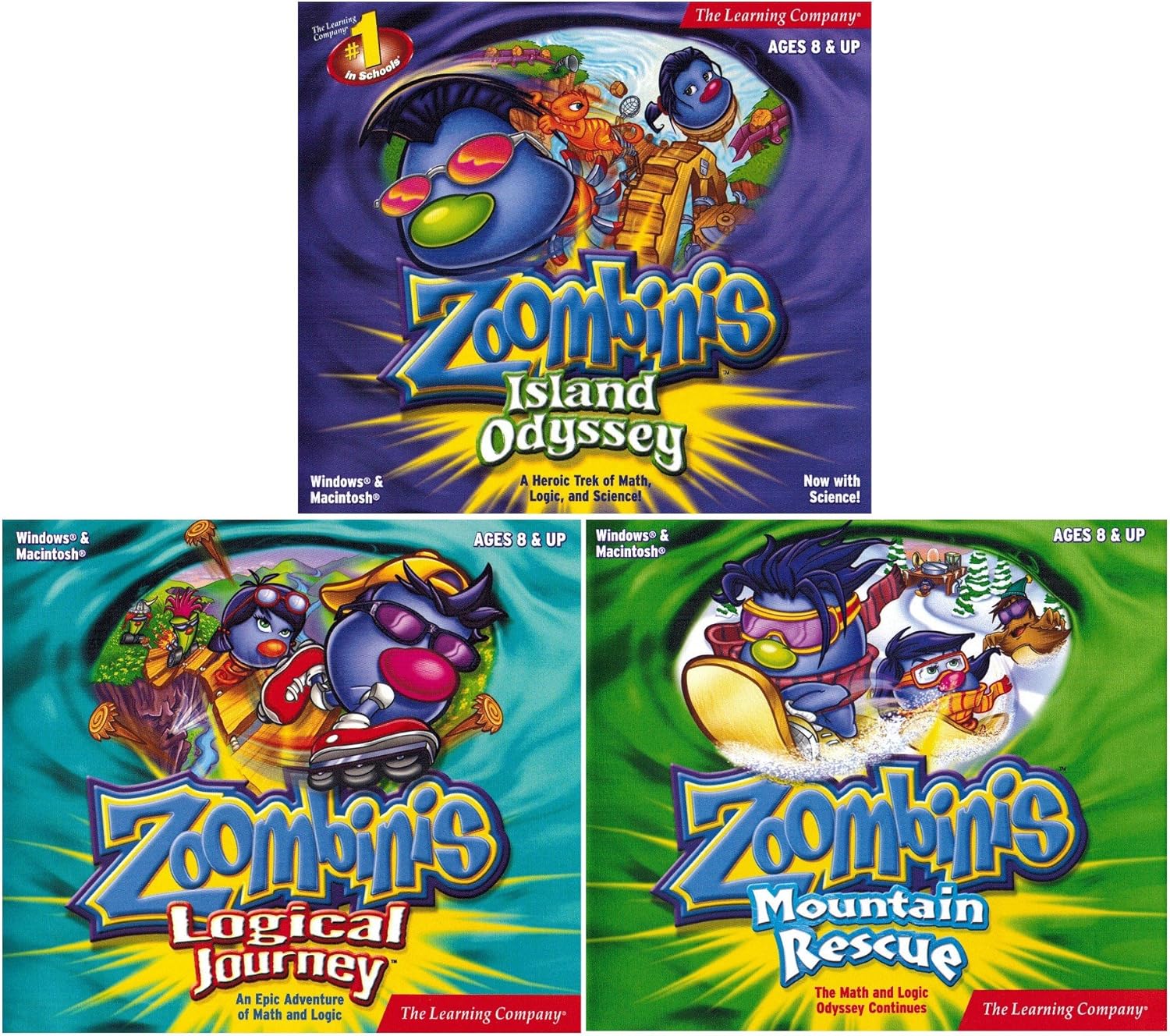 Zoombinis 3 Game Pack - Island Odyssey, Logical Journey, Mountain Rescue Thumbnail
