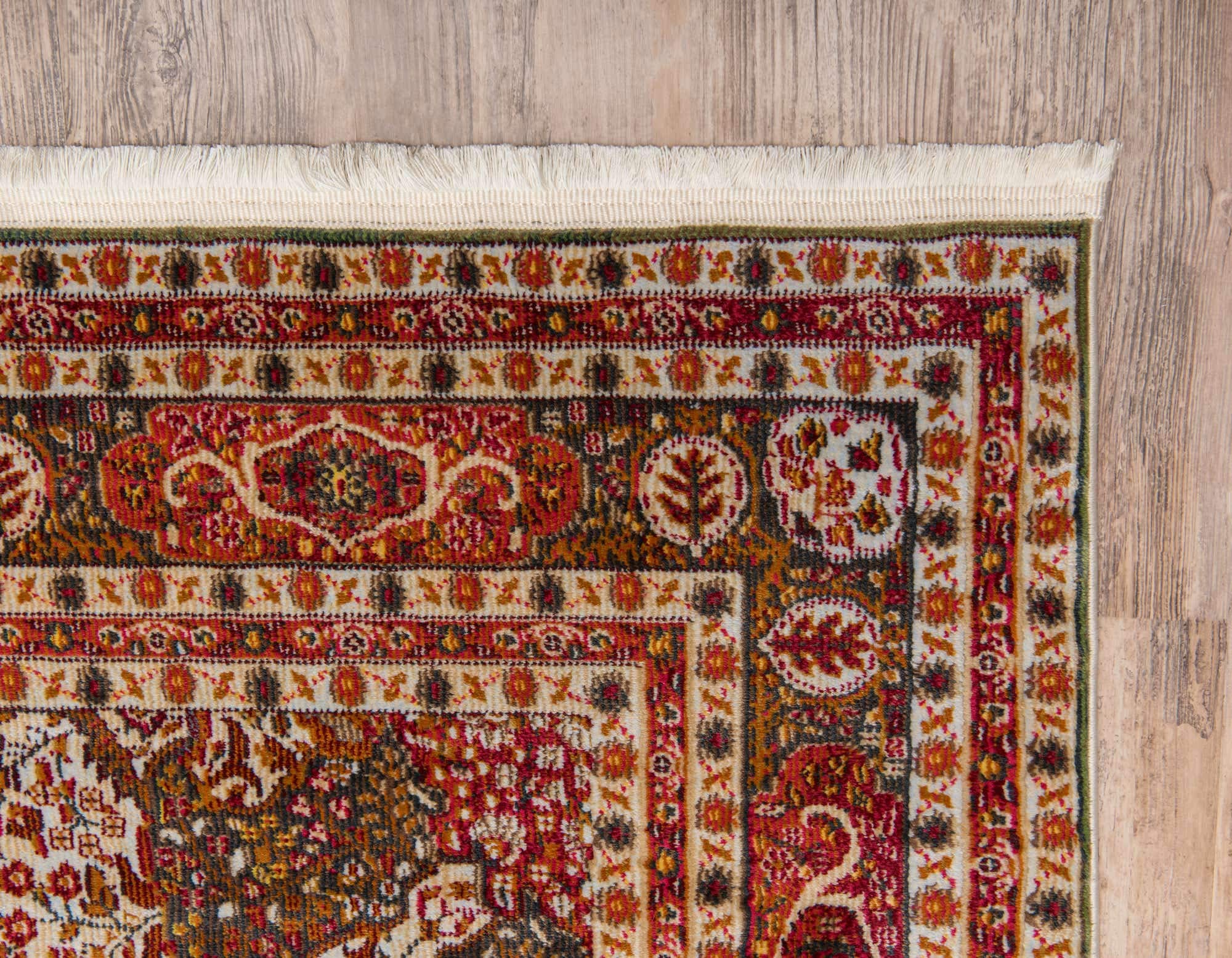 Unique Loom Baracoa Collection Bright Tones Vintage Traditional Green Runner Rug (2' 2 x 6' 0)