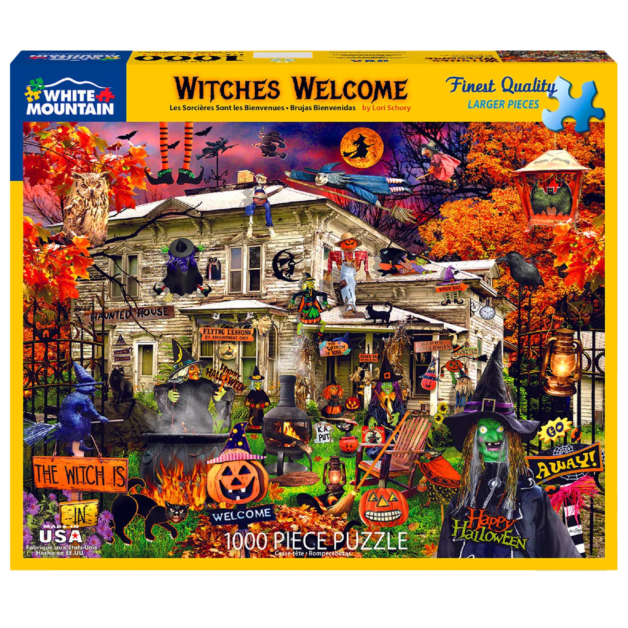White Mountain Puzzles Witches Welcome, Puzzle da 1000 pezzi
