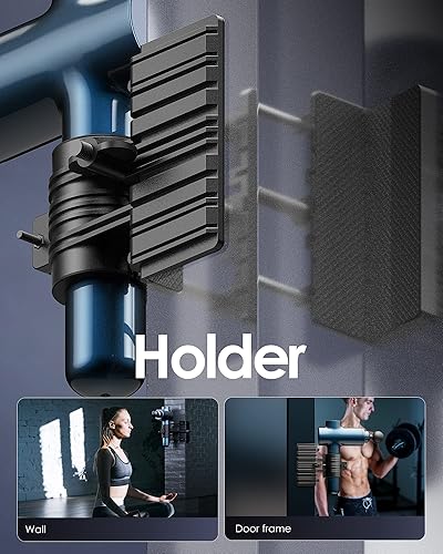 Miniatura 5 de Soporte para pistola de masaje para espalda, músculos de percusión manos libres para auto masaje, compatible con la mayoría de diseños para masajes