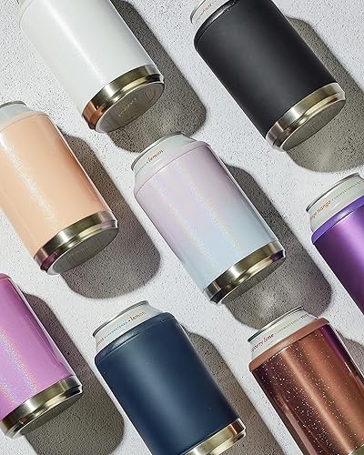 Miniatura 5 de Maars - Enfriador de latas estándar para cerveza y refrescos, funda de acero inoxidable de 12 onzas, soporte de bebida con aislamiento al vacío de