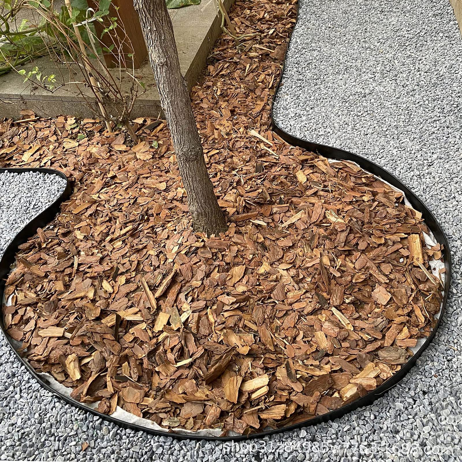 UISEBRT Bordure de Pelouse en Plastique 10m - Flexible Bordure de Jardin avec 30 Piquets d'ancrage Bordure de Gazon Décorative de Jardin, Noir