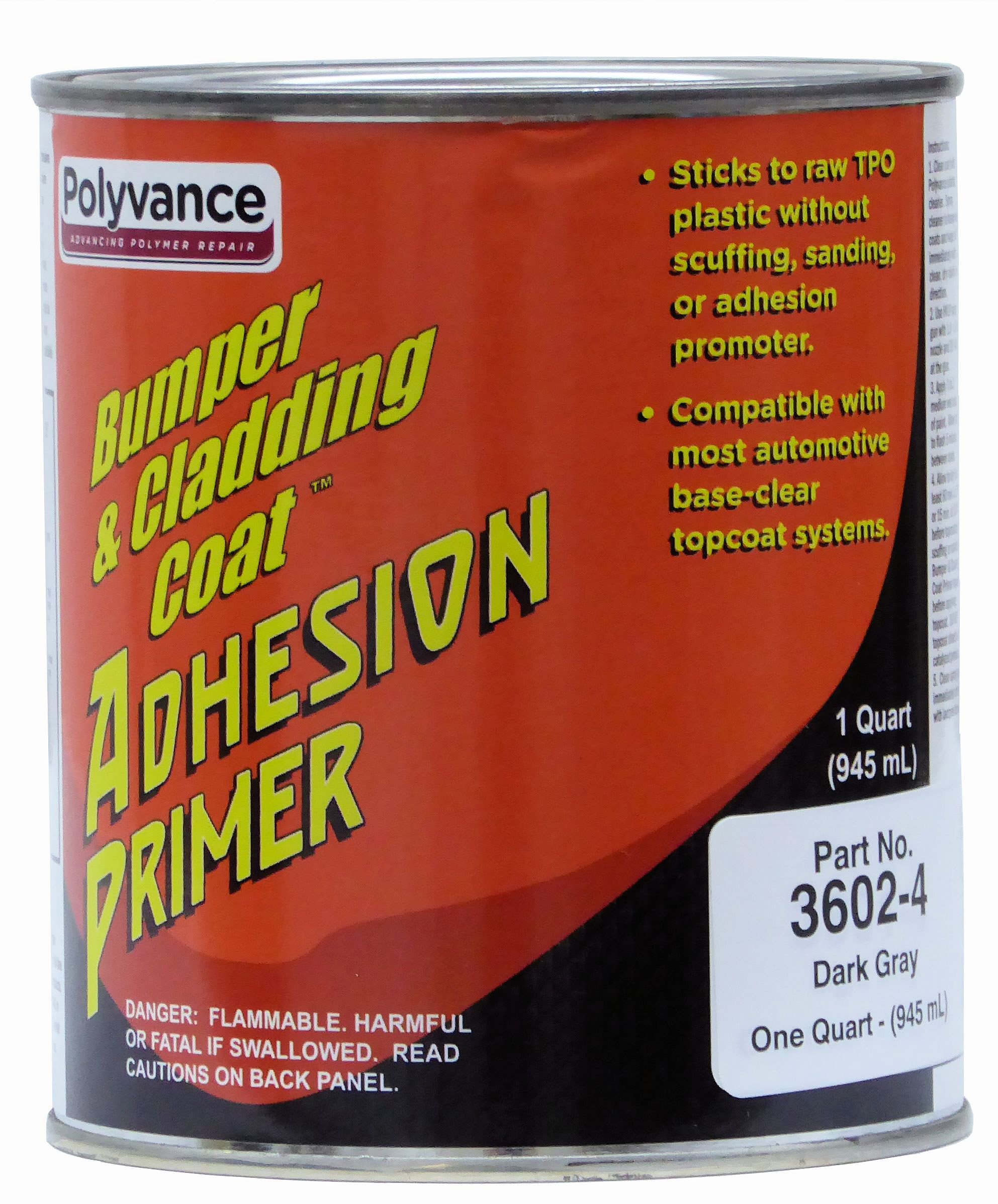 Buy Polyvance Bumper and Cladding Adhesion Coat Primer Dark Gray, Qt