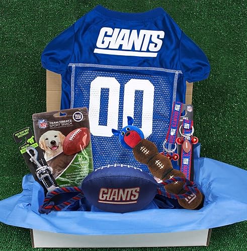 Miniatura 37 de NFL San Francisco 49Ers - Caja de regalo para mascotas con 2 juguetes para perros, 1 logotipo grabado natural para perros, 1 camiseta de la NFL, 1