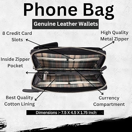 Miniatura 4 de Bolsos cruzados de cuero genuino pequeños para mujer monedero del teléfono celular, moda casual con correa ajustable