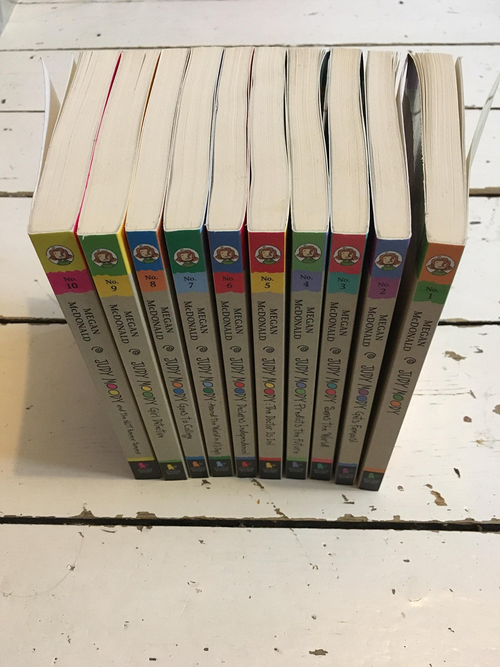 Judy Moody Collection Megan McDonald 10 Books Set (Judy Moody, Gets Famous!, Saves the World!, Predicts the Future, Doctor Judy Moody, Declares Independence!, Around the World in 8 and A Half Days, Goes to College, Girl Detective, not Bummer Summer) Paperback – January 1, 2011