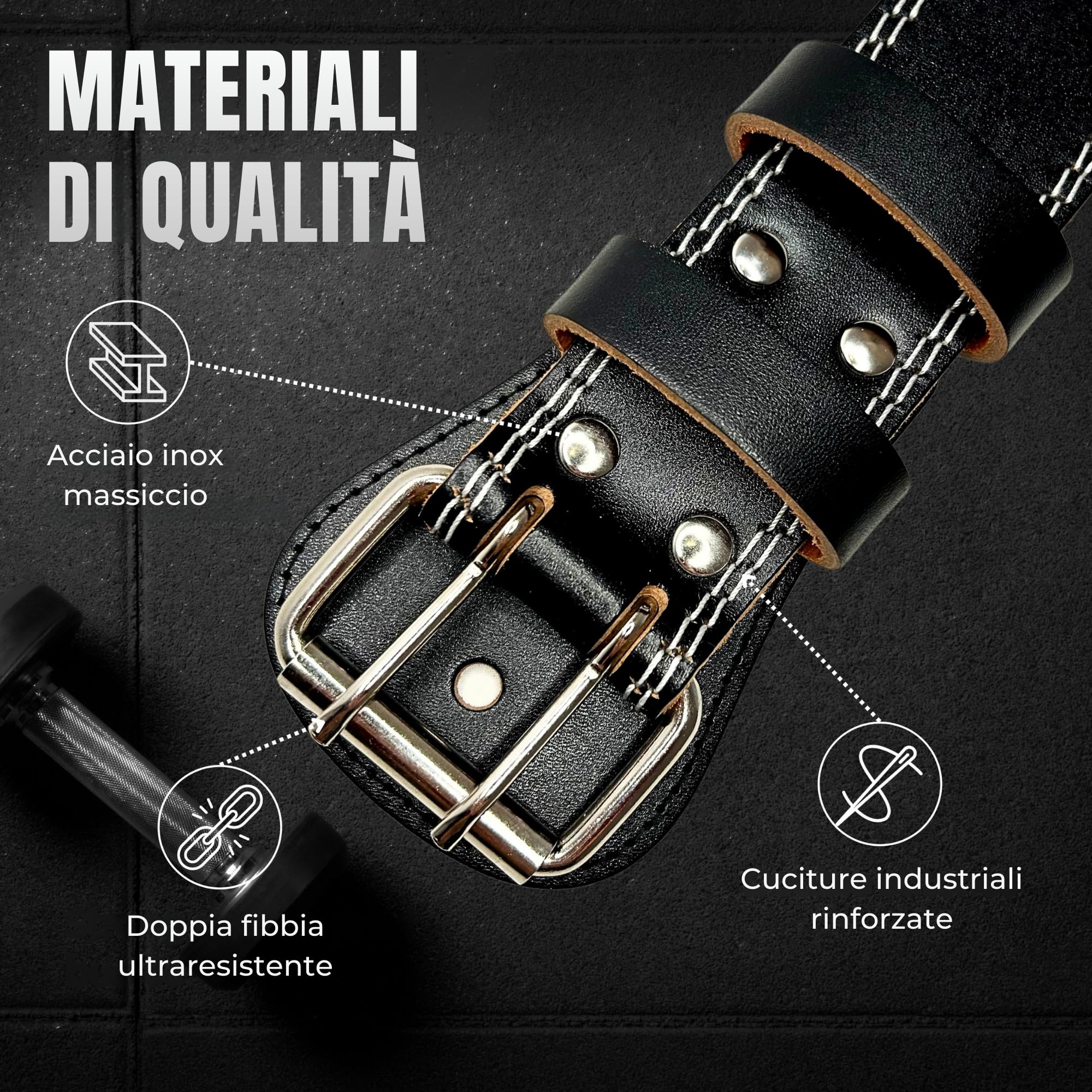 Cintura Palestra Uomo Donna per Sollevamento Pesi | Cinta palestra bodybuilding | Cintura Powerlifting | Cintura squat | Cintura crossfit Fitness | Weightlifting belt