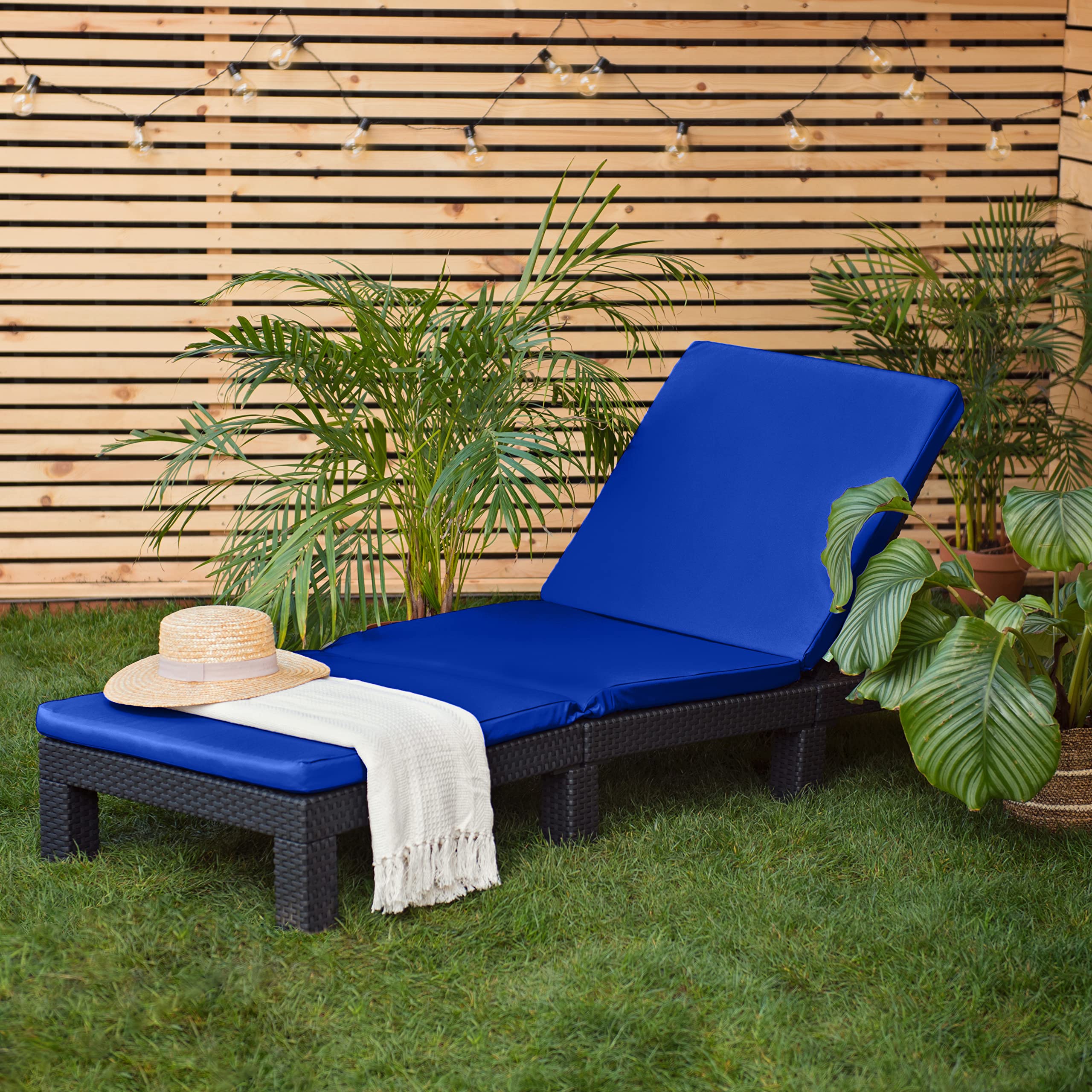 Gardenista Allibert Keter Daytona - Cuscino di ricambio per sedia a sdraio da giardino, impermeabile, per sedie reclinabili, per mobili da giardino