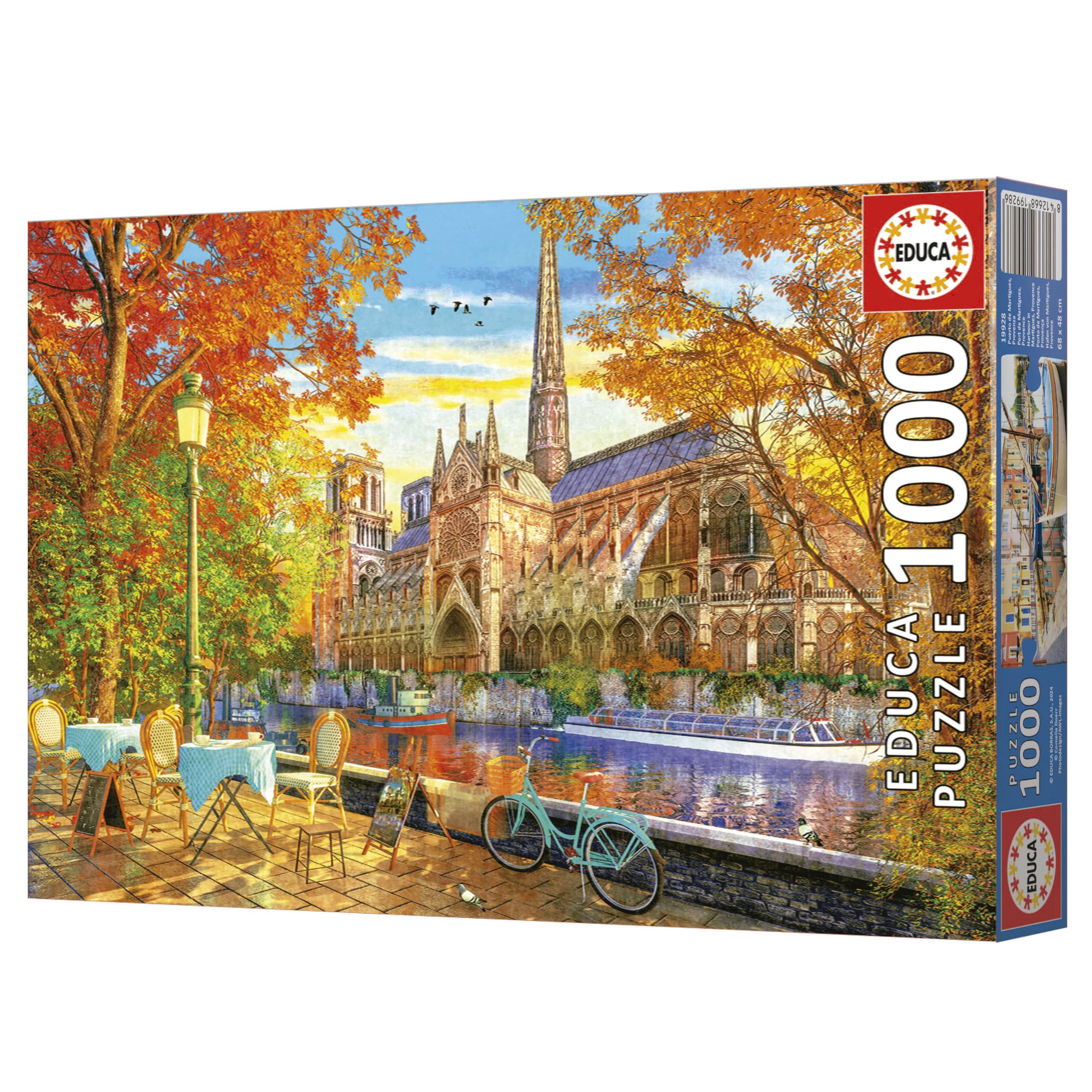 アガサの魂の大釜　英語　4枚セット Amazon.com: Educa - Autumn at Notre Dame | 1000 Piece Puzzle for