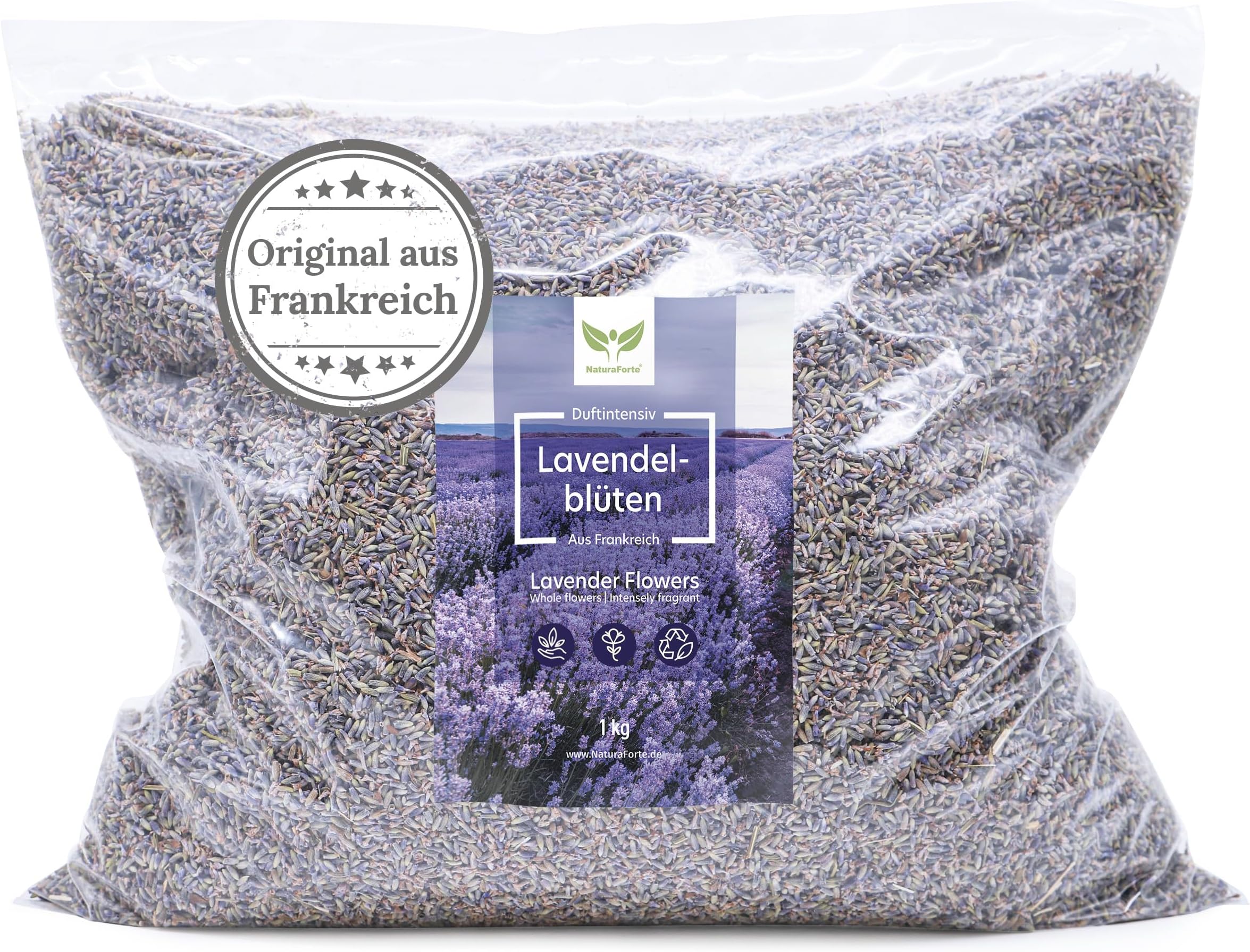 NaturaForte 1000 g Lavender Blossom Blue Scent Intensive Lavender Flowers