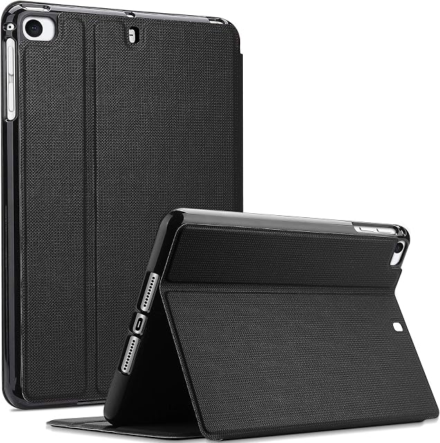 ProCase for iPad Mini 1/2 / 3/4 / 5 Case, Shockproof Lightweight Slim Stand Protective Case Folio Cover Black