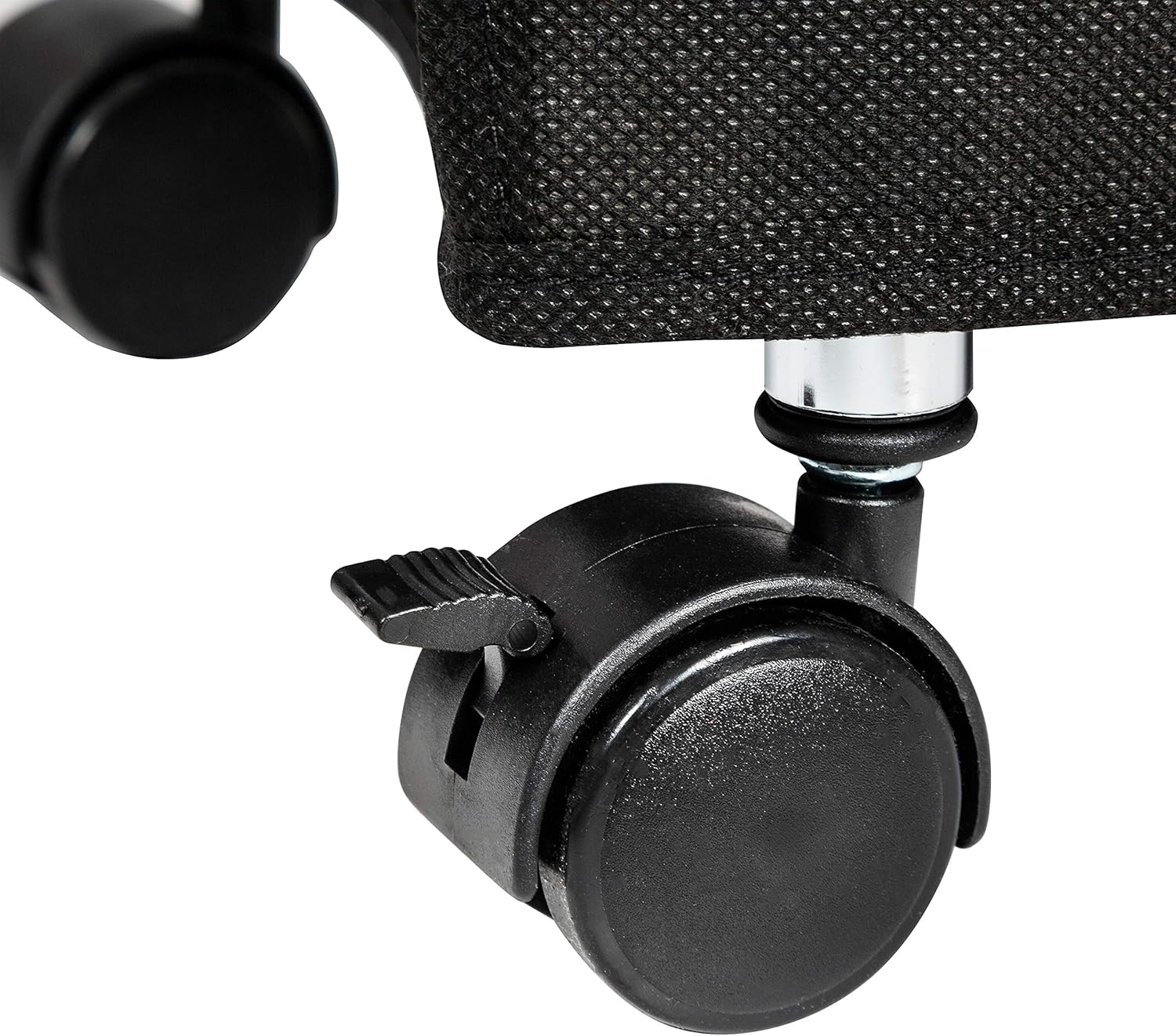 Honey-Can-Do Rolling Shoe Rack and Shoe Rack Cover - Up to 30 Pairs of Shoes, Black SHO-08863 Silver