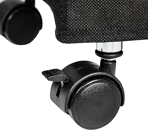 Miniatura 5 de Honey-Can-Do Zapatero con ruedas y zapatero, hasta 30 pares de zapatos, negro SHO-08863 plateado