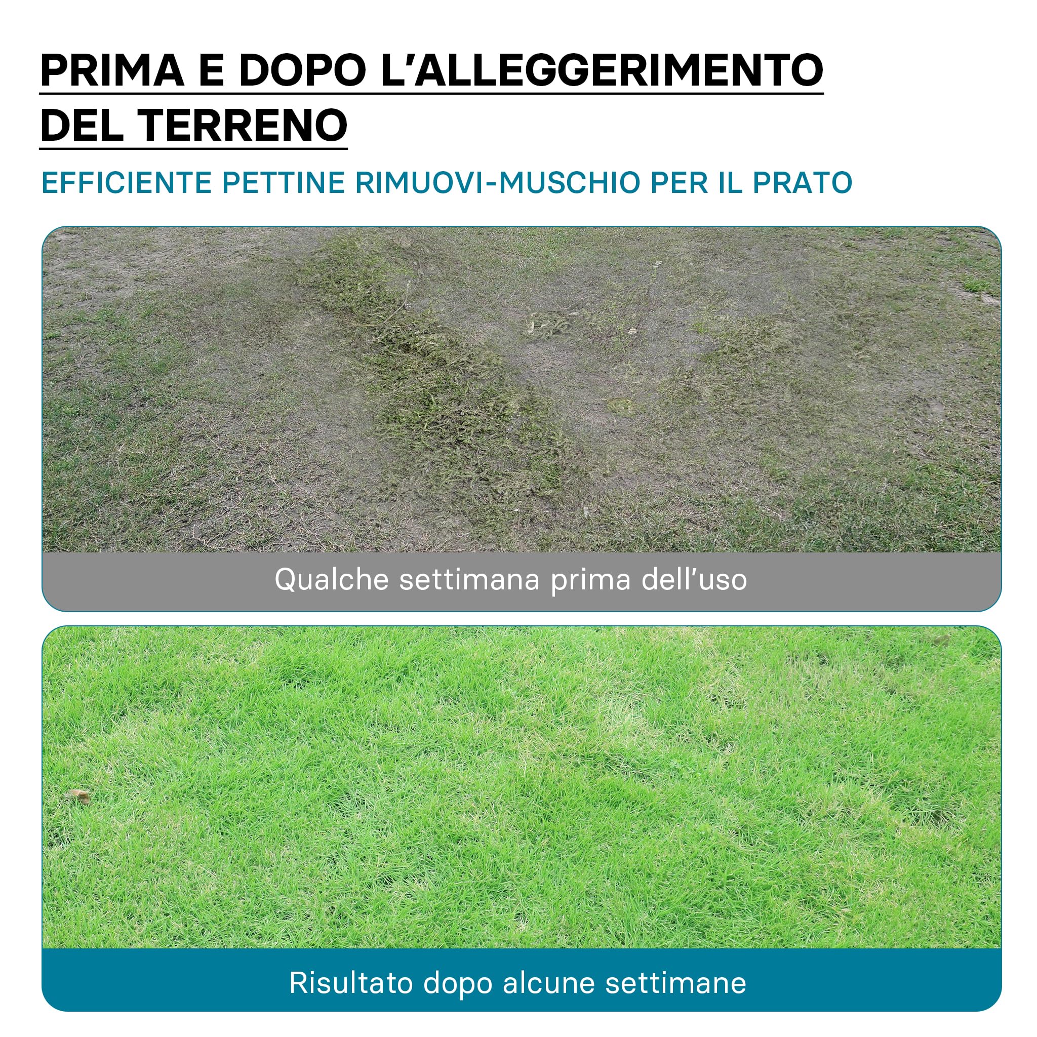 Scarificatore a molle per trattorini, larghezza di lavoro 100 cm