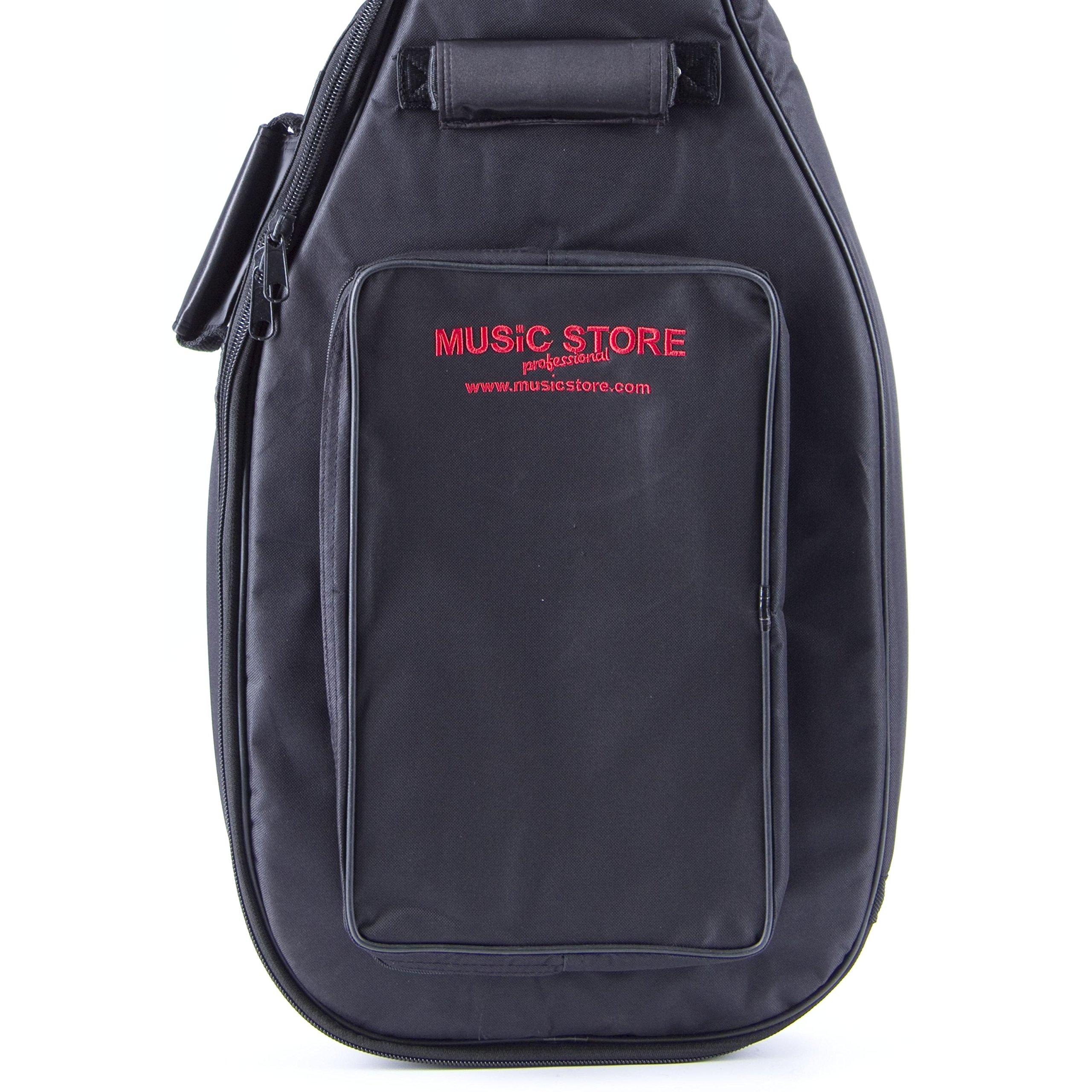 MUSIC STORE Deluxe E-Bass Gigbag, Wetterfest, mit Polsterung und Zubehörfach