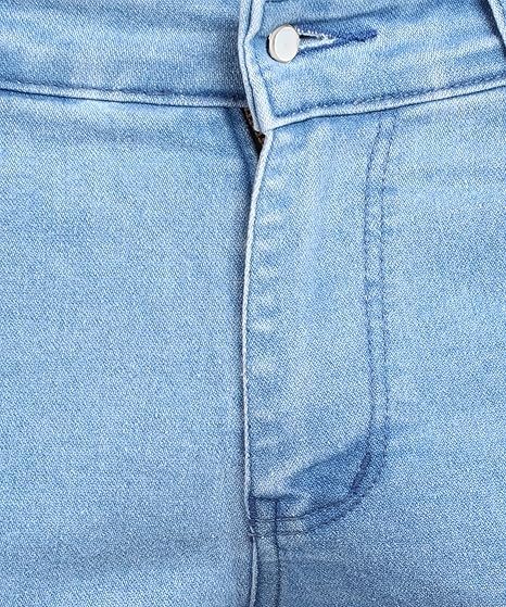 Urbano Fashion Men's Dark Blue Slim Fit Washed Jeans Stretchable