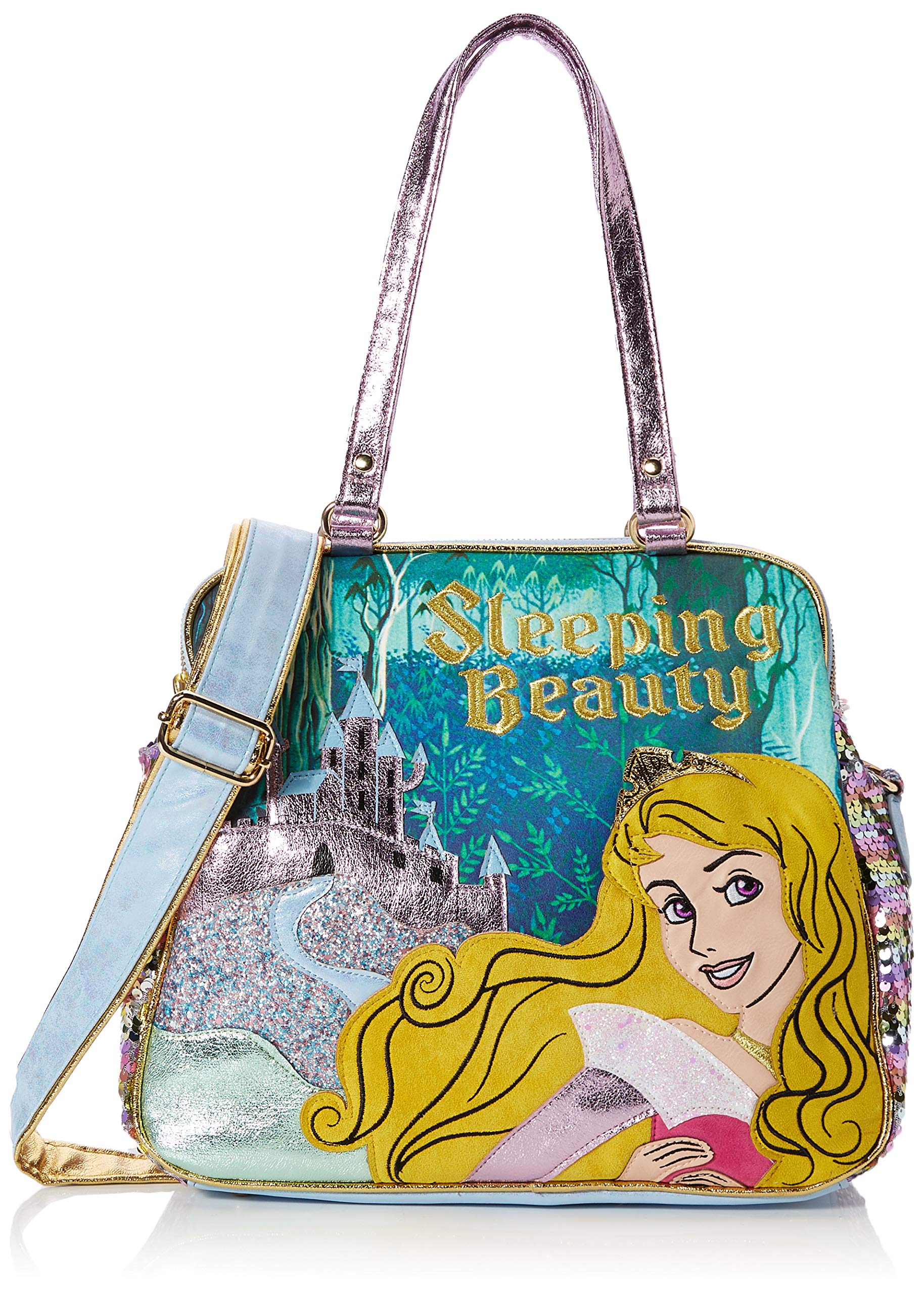 Womens Princess Of Beauty Bag Shoulder Bag Pink (Pink/Green)