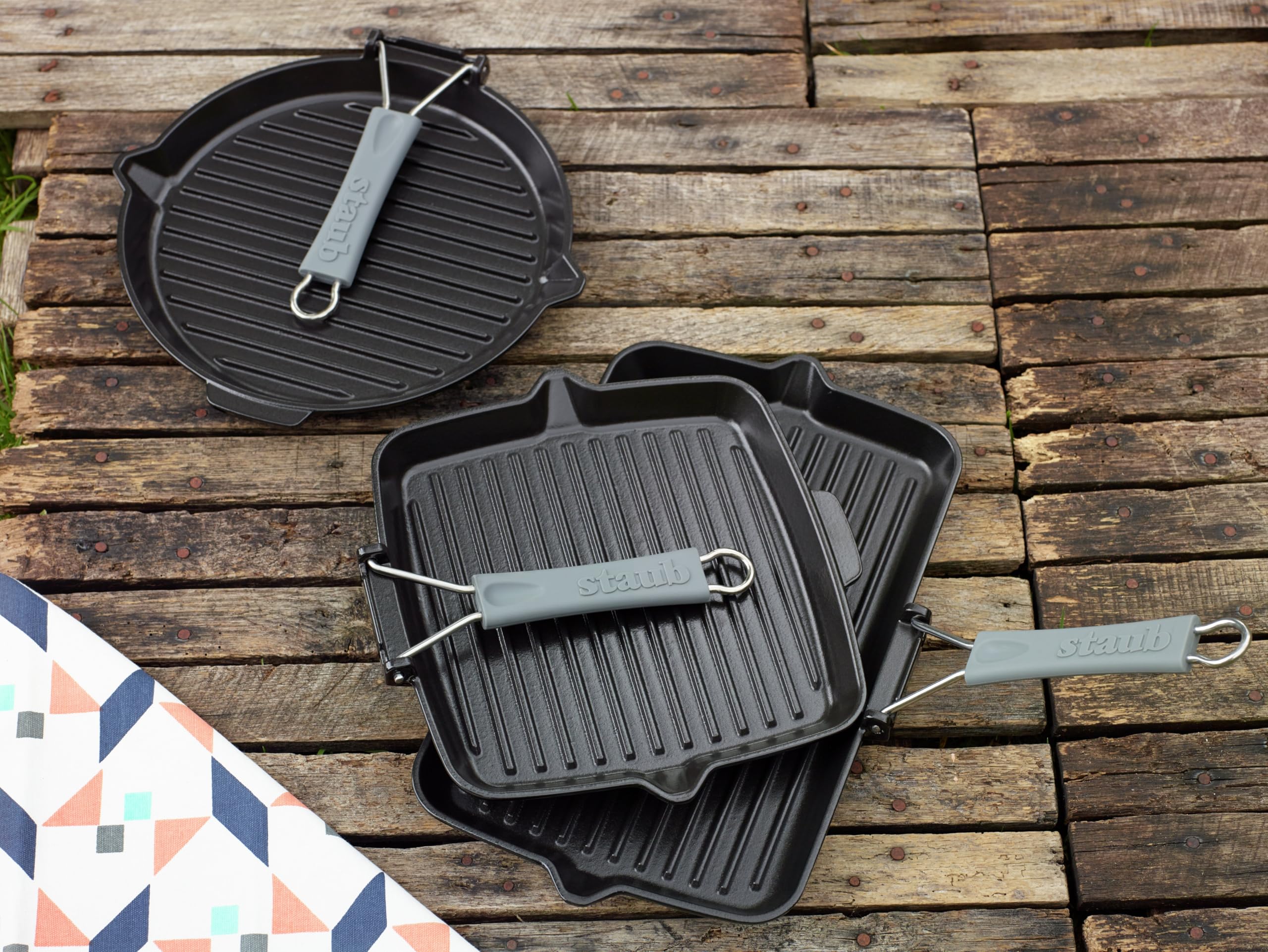 STAUB,Grill Pans,Grillpfanne,34cm,Schwarz,Gusseisen,rechteckig