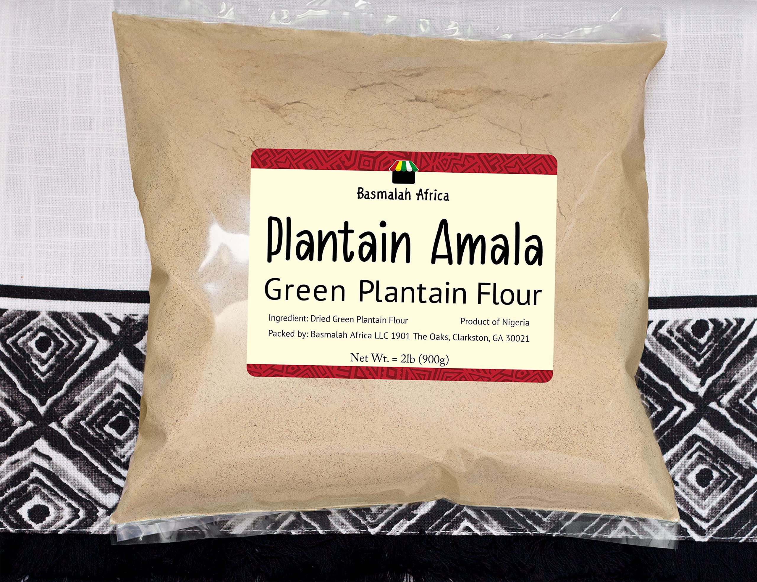 Buy Basmalah Africa Plantain Amala Flour, Green Plantain Flour, Fufu Powder, Fufu Flour, Fufu