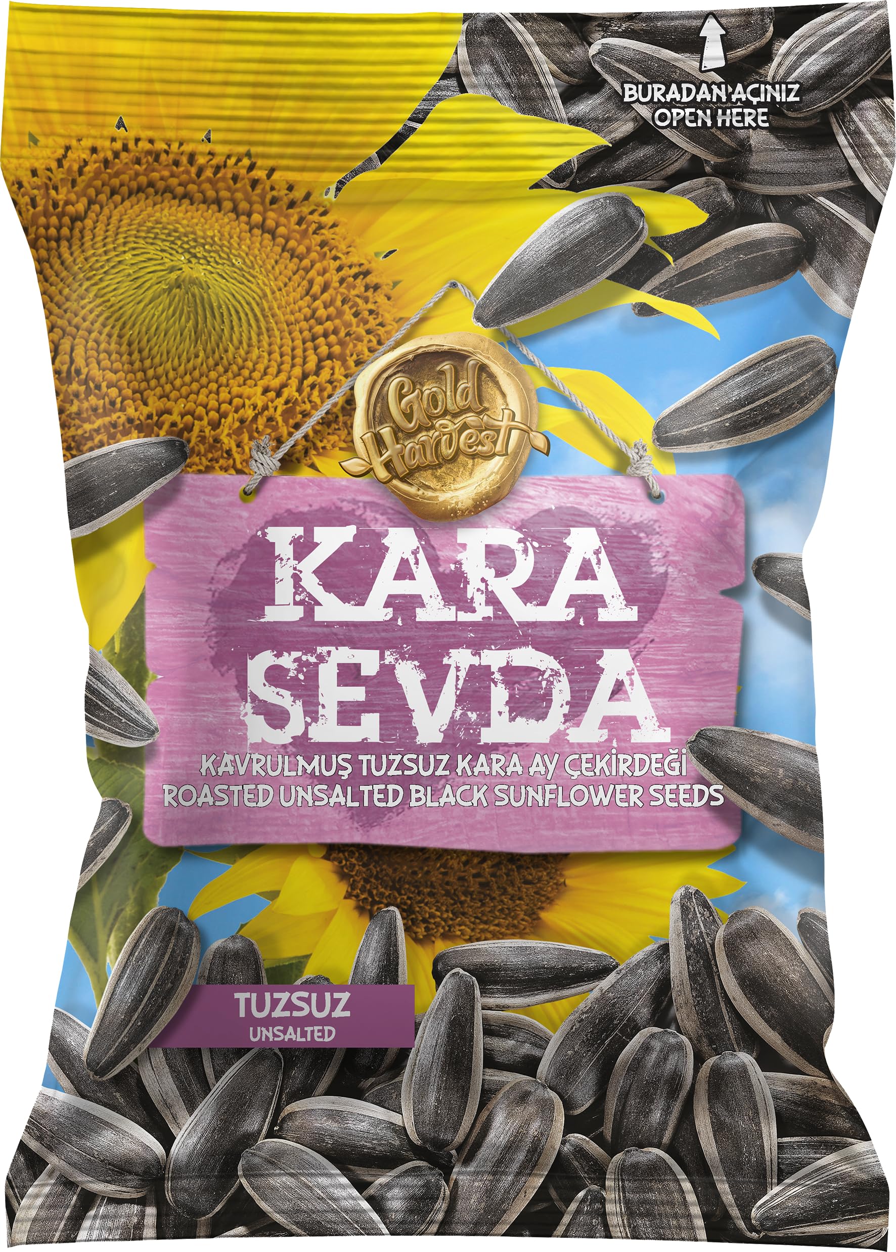 Kara Sevda Tuzsuz Siyah Ayçekirdeği 225 gr