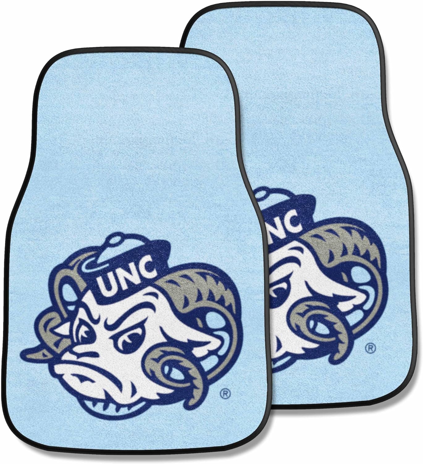 FANMATS NCAA Unisex-Adult Front Carpet Car Mat Set - 2 Pieces