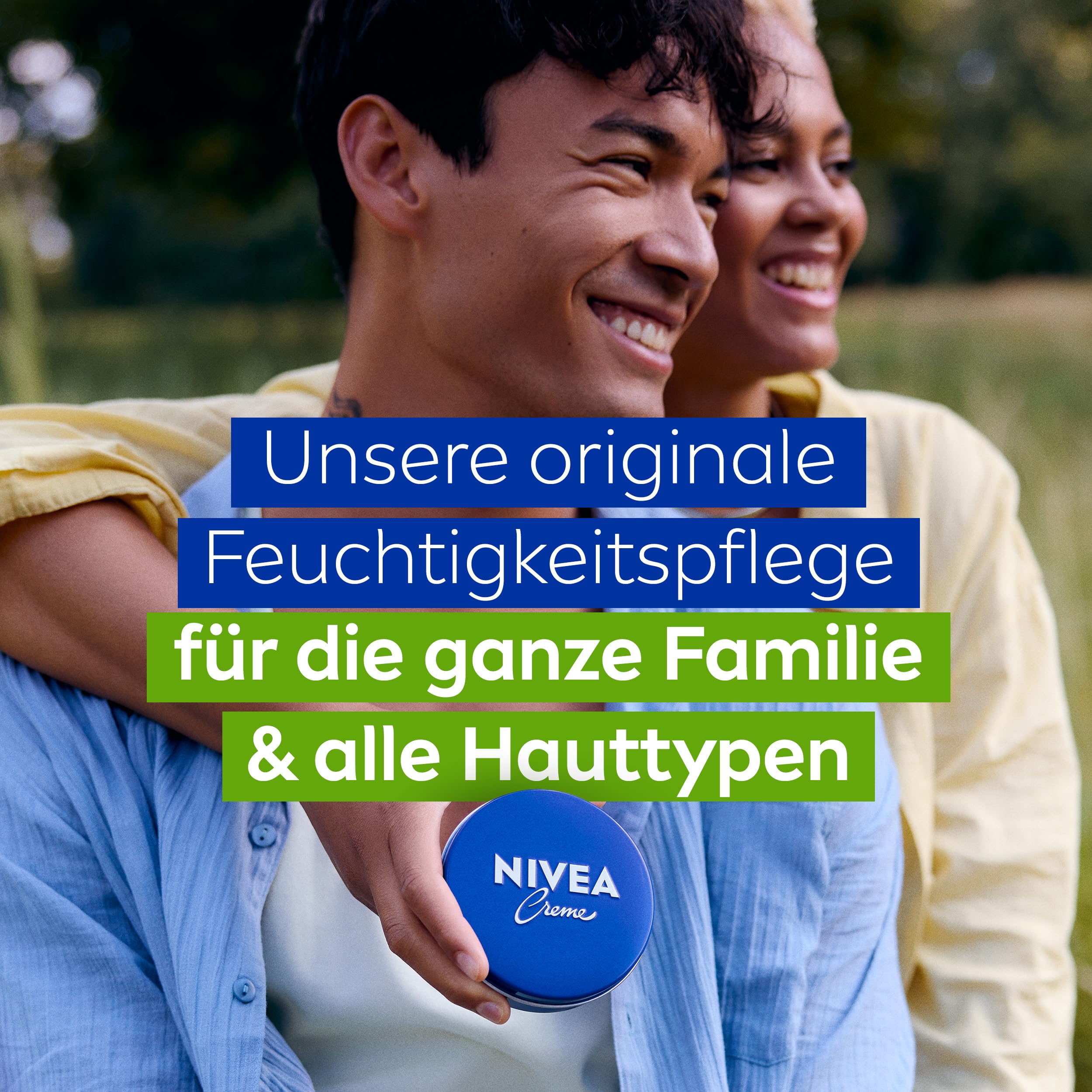NIVEA Puszka kremowa uniwersalna pielęgnacja, klasyczny krem nawilżający do wszystkich rodzajów skóry, bogata pielęgnacja skóry z eucerytem pokrewnym (75 ml)