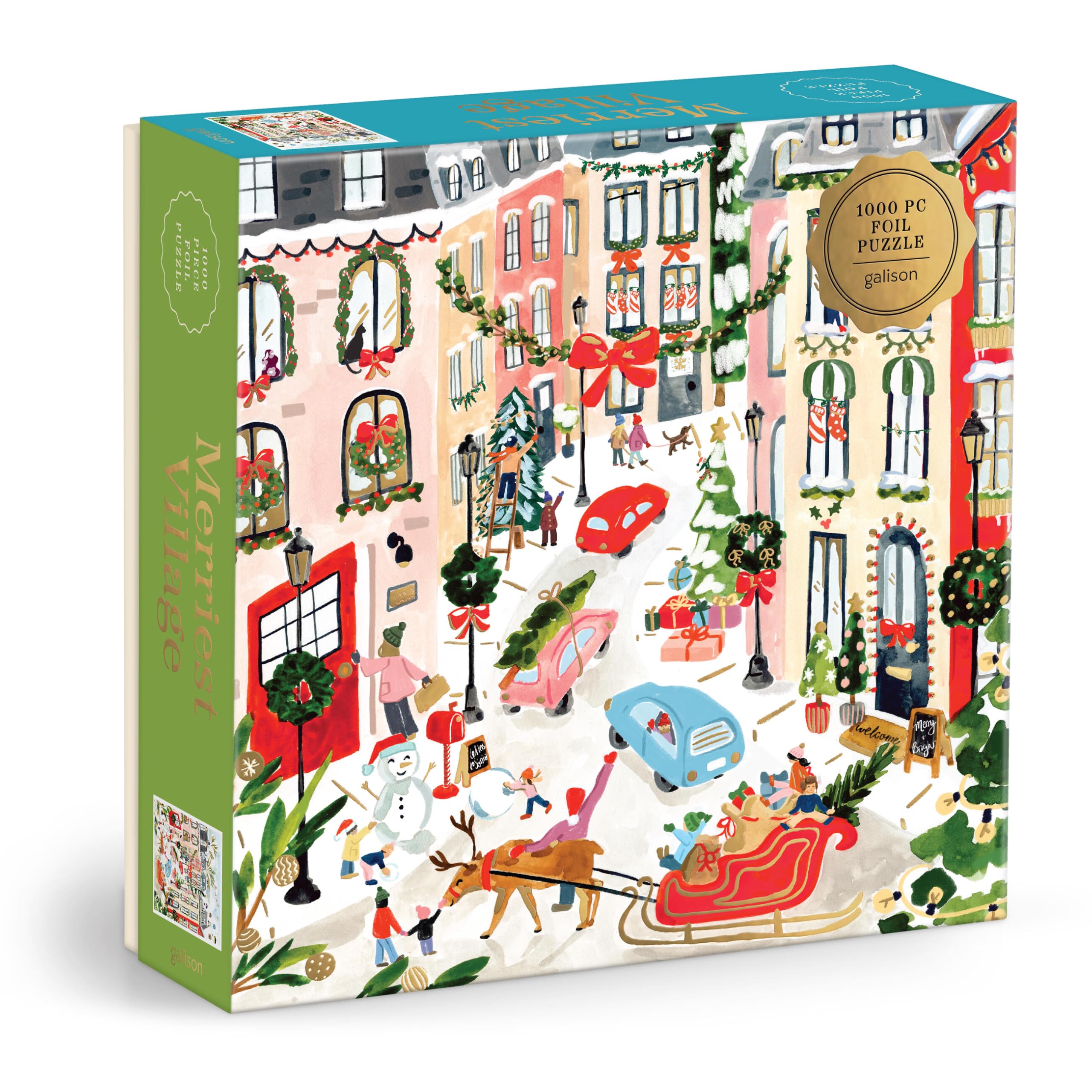 Merriest Village 1000pc Foil Puzzle
