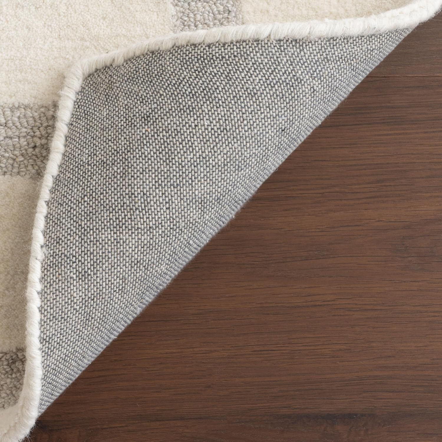 nuLOOM Aeris Ivory/Grey, 9' x 12', Handmade, Geometric, Wool, Soft and Cozy, High Traffic, Stain Resistant, Durable Area Rug for Bedroom, Living Room, Dining Space, Den, Foyer, Entryway