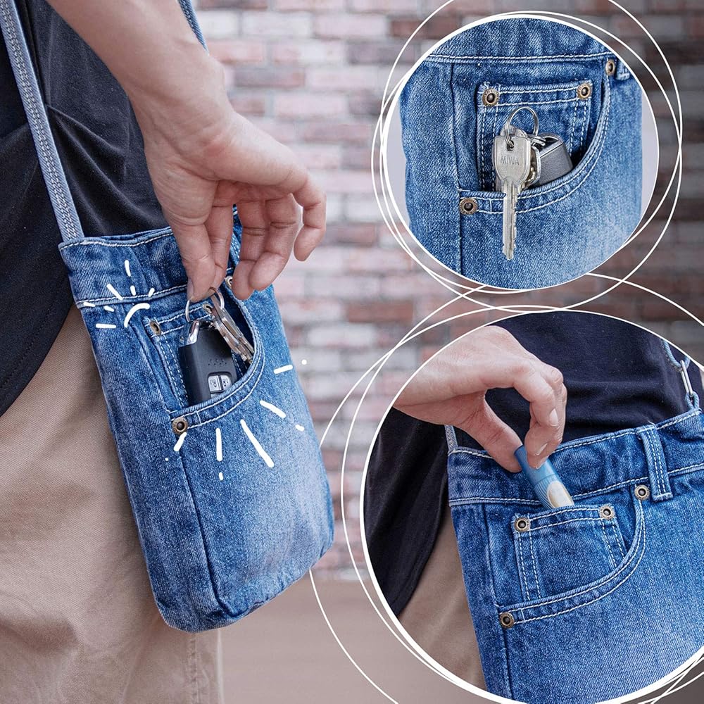 I*︎様 デニムリメイク　ウォレット　ショルダーバッグ　グリーン　スマホショルダ I*︎様 デニムリメイク ウォレット ショルダーバッグ グリーン