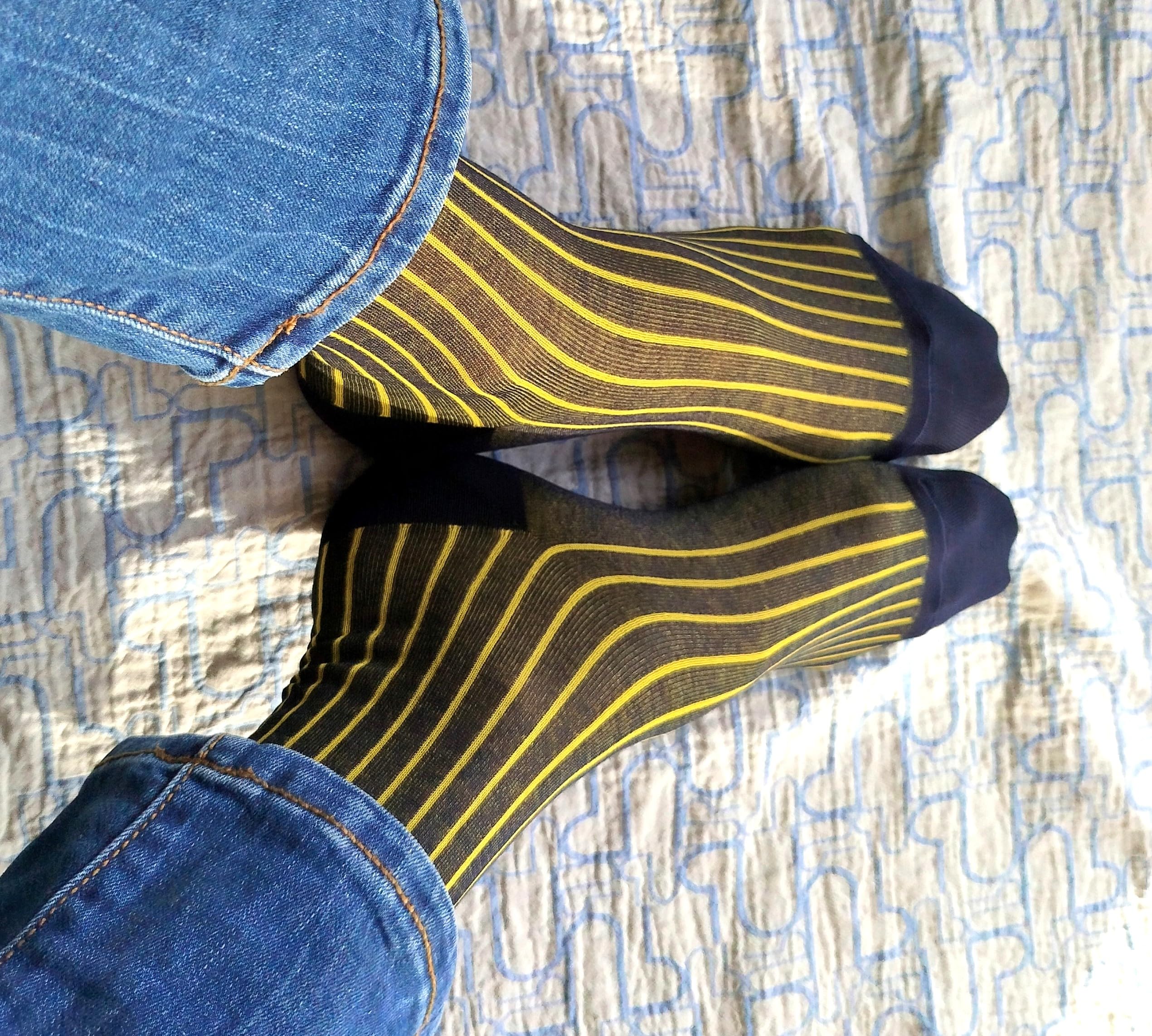 Chaussettes élégantes originales businnes unisexe fil d'Écosse.
