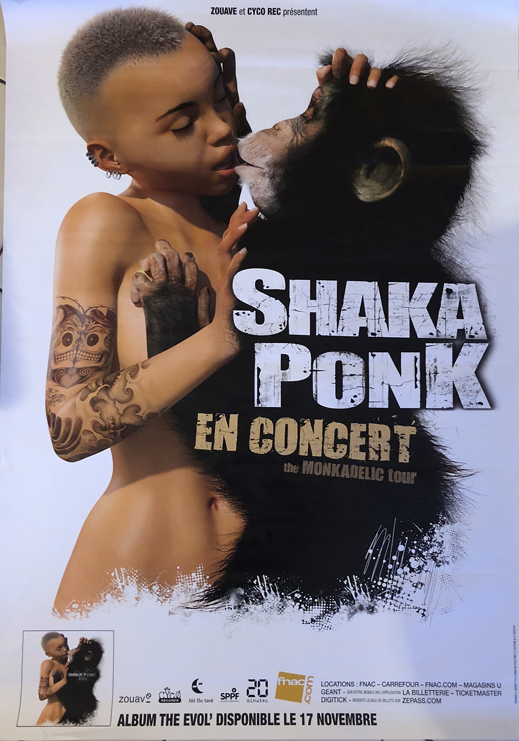 Poster con Shaka Ponk, in concerto 2018, 84 x 120 cm