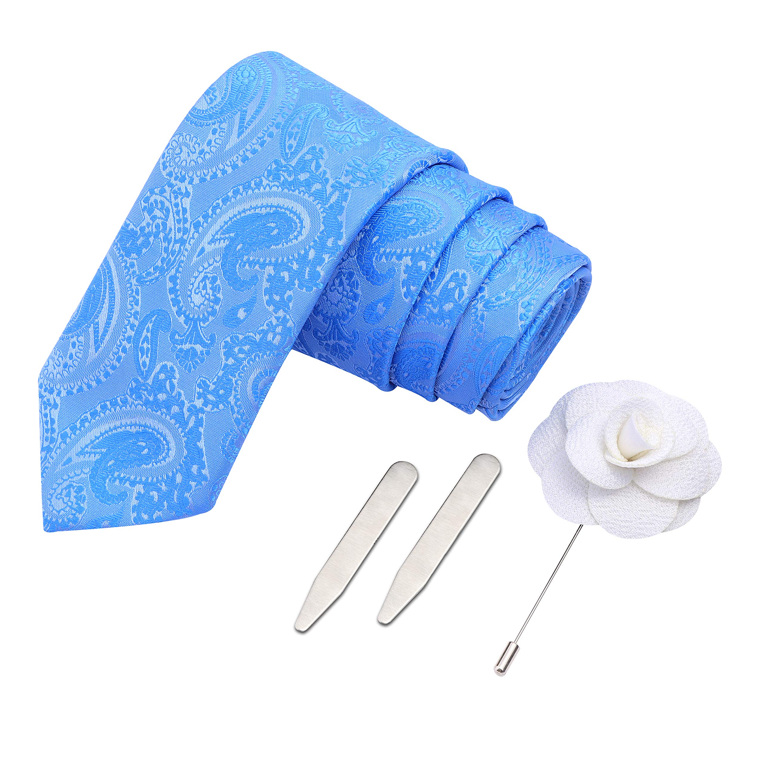 peluche The Pulchritudinous Blue Colored Microfiber Necktie For Men-picture-39