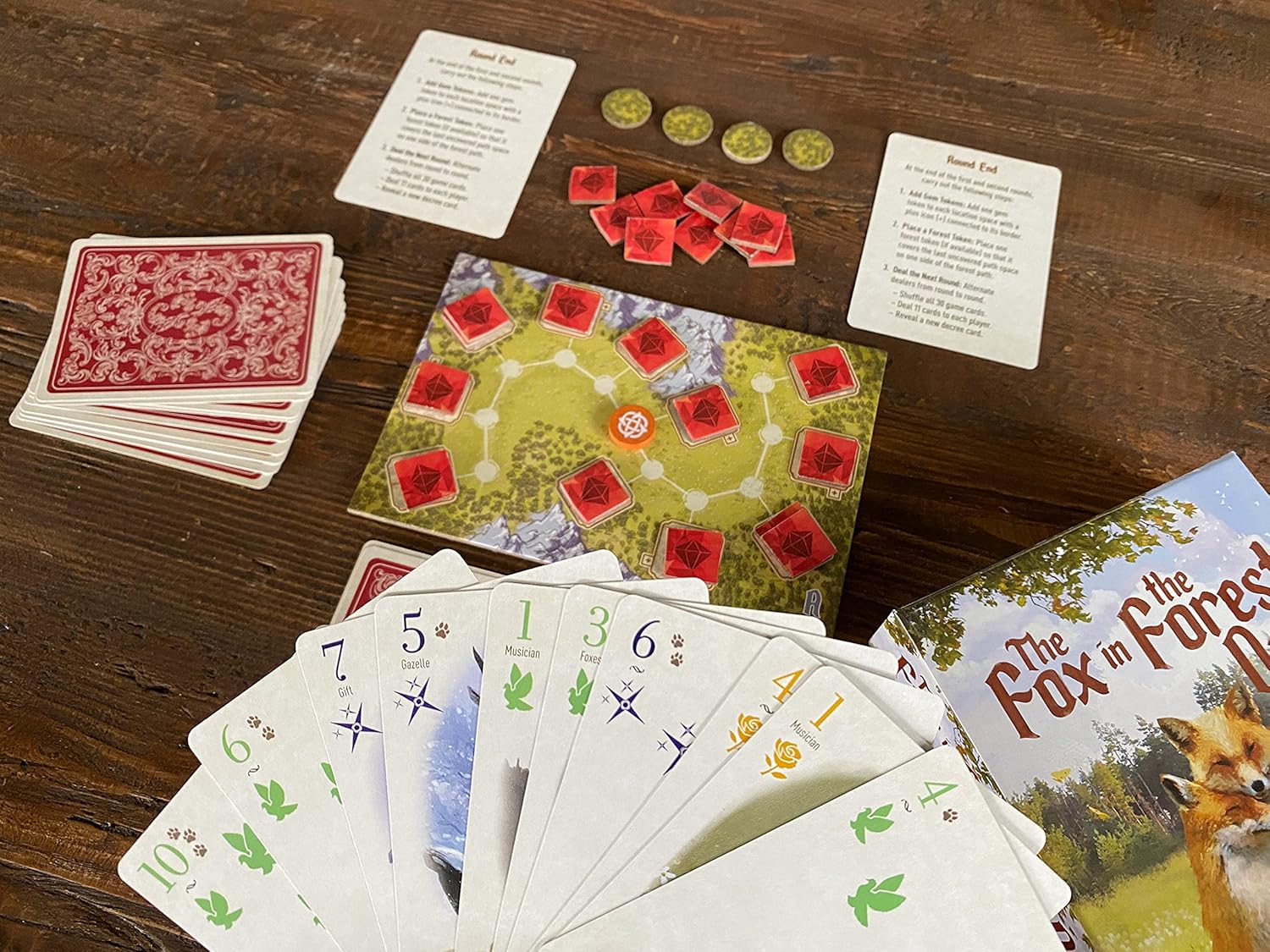 Renegade Game Studios Fox in the Forest Duet Cooperative Card Game for 2 Players, Ages 10+