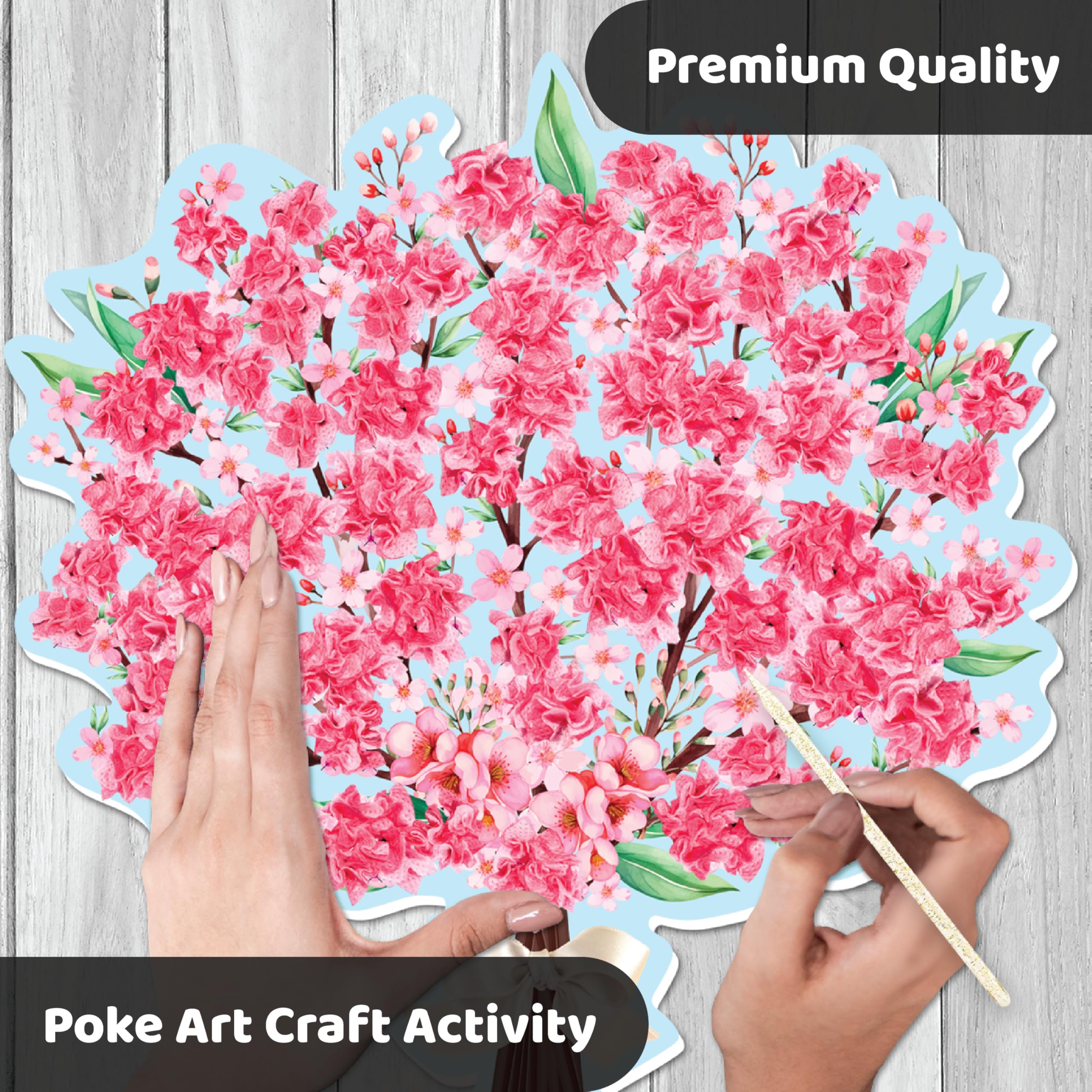 Unwynd Poke Art Cherry Blossom Flower Bouquet - Image 3