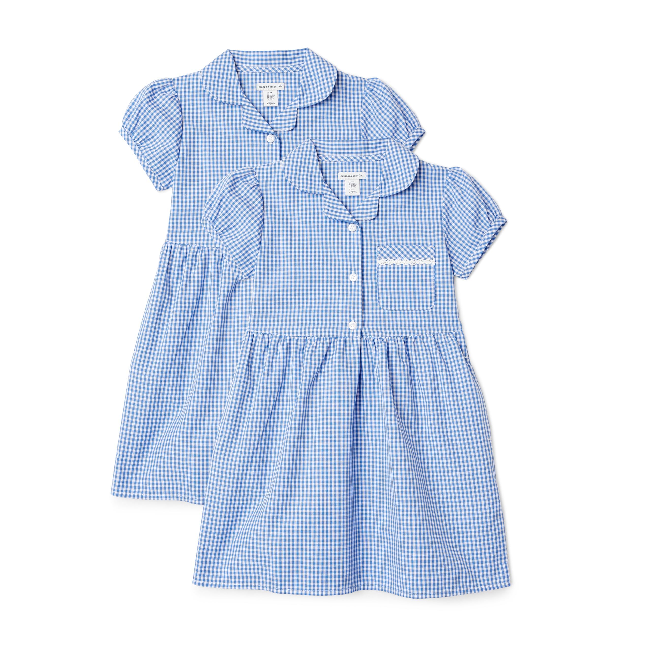 Amazon Essentials girls gingham school uniform dress