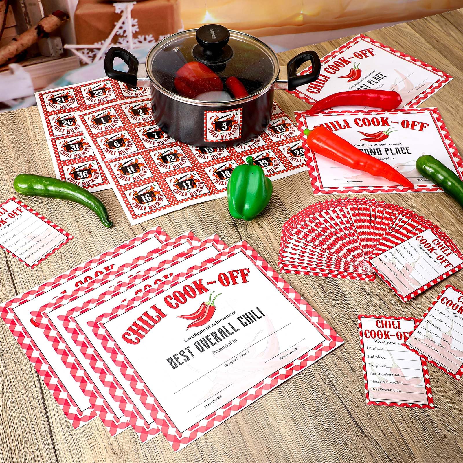 amazon-com-tenceur-96-pcs-chili-cook-off-contest-decorations-include-6-certificate-of-award-50-chili-cook-off-voting-cards-40-self-adhesive-number-stickers-for-party-cute-style-office-products for Free Printable Chili Cook Off Certificates Amazon.com: Tenceur 96 Pcs Chili Cook Off Contest Decorations Include 6 Certificate of Award 50 Chili Cook Off Voting Cards 40 Self Adhesive Number Stickers for Party(Cute Style) : Office Products for Free Printable Chili Cook Off Certificates