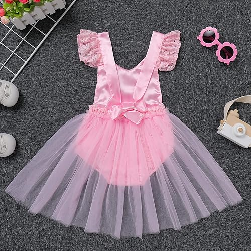 Miniatura 8 de Traje de bebé niña primer cumpleaños traje de encaje tul mameluco princesa tutú vestido de un año cumpleaños pastel Smash fotografía ropa