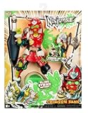 Ninjombie Action Figure - Crimson Fang, Boys Action Ninja Zombie Slime Monster Action Figure, Ages 6+