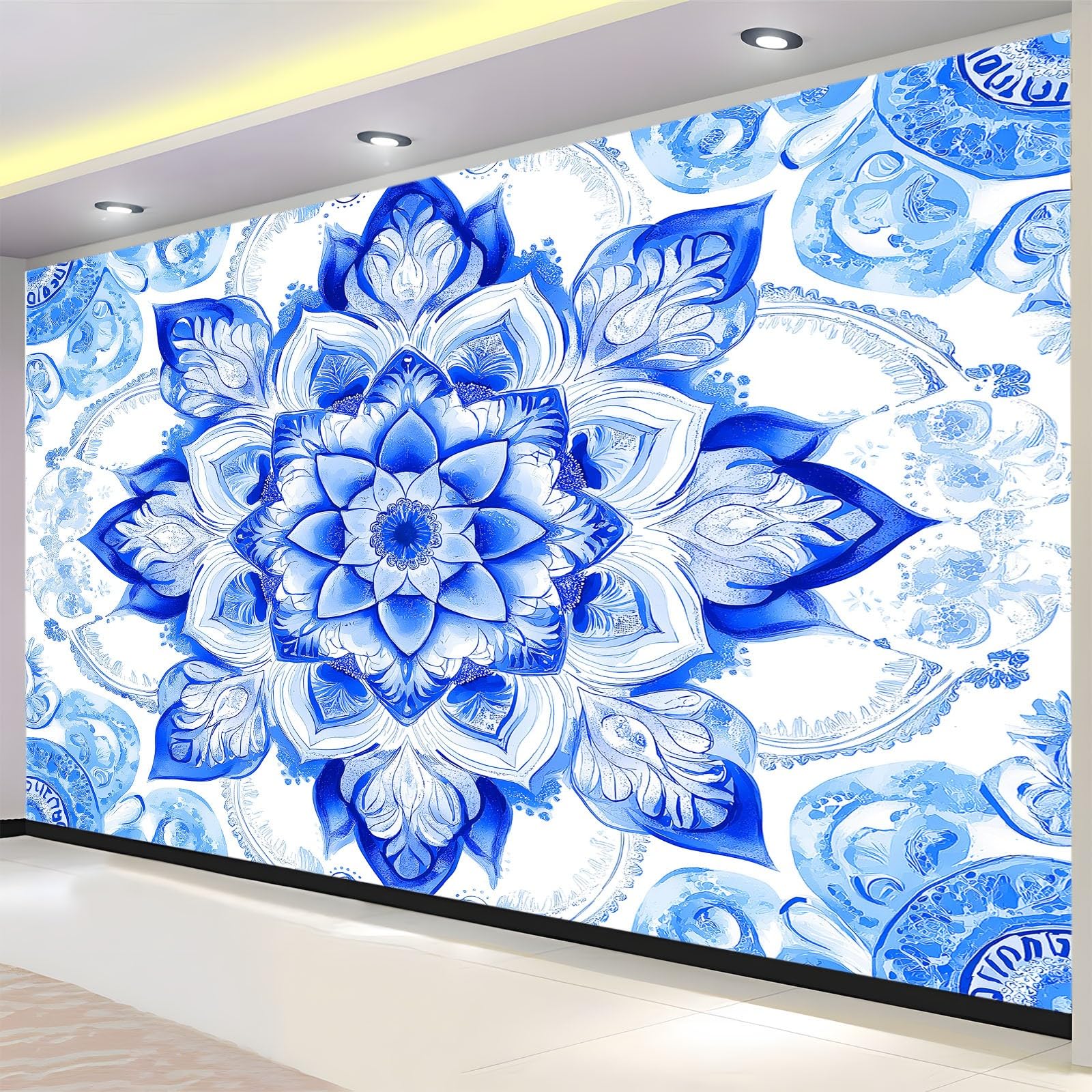 Panoramiczna tapeta w stylu Bohemian Drukowanie, nowoczesne zdjęcie Mural 300 szer. x 210 cm - tapeta dekoracja domu styl ręcznie malowane do salonu pokoju dziecięcego biura