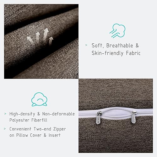 Miniatura 3 de BNCKTRD Almohada de lectura triangular con cuña para cabecero y espalda, almohada para sentarse en la cama, sofá cama, respaldo, sofá, cojín de