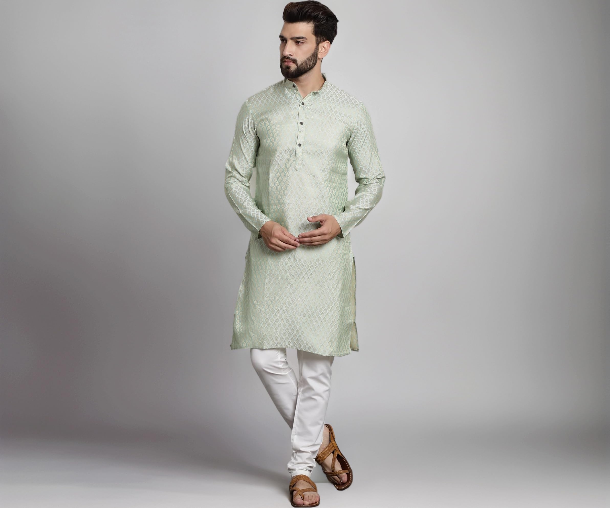 SOJANYA Men Kurta Pyjama Set
