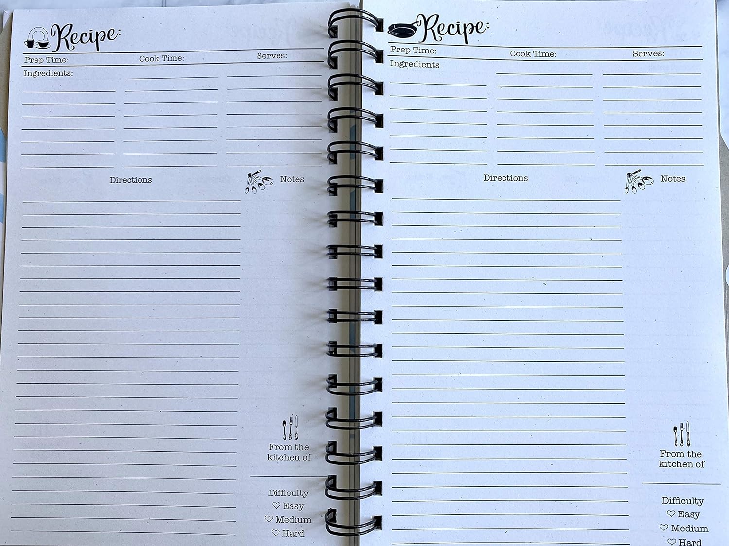 Custom Kitchen Diary - Hardcover Recipe Journal