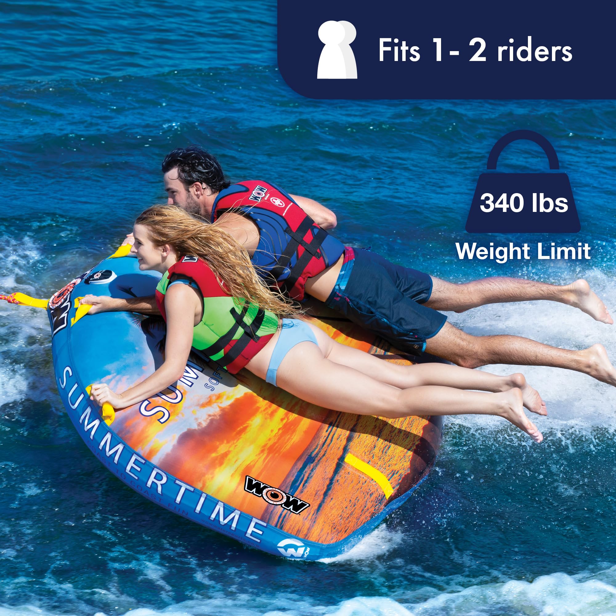 Wow World of Watersports Born to Ride Aufblasbares Deck Tube
