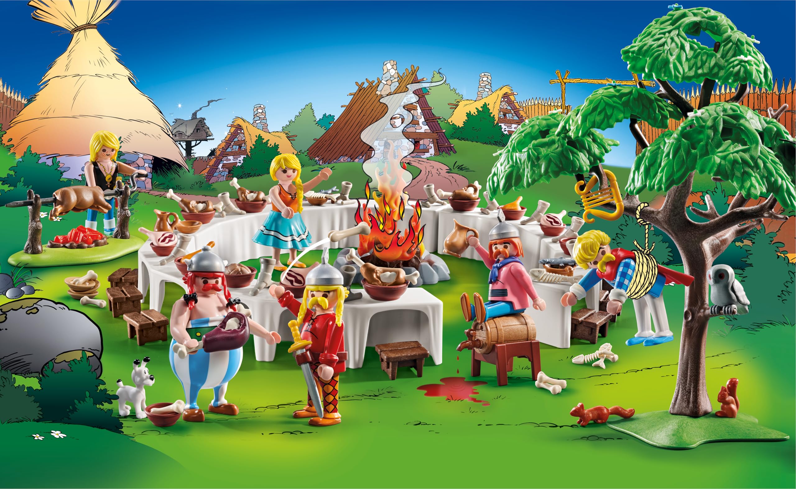 Amazon.com: PLAYMOBIL | Asterix | The Feast of The Village