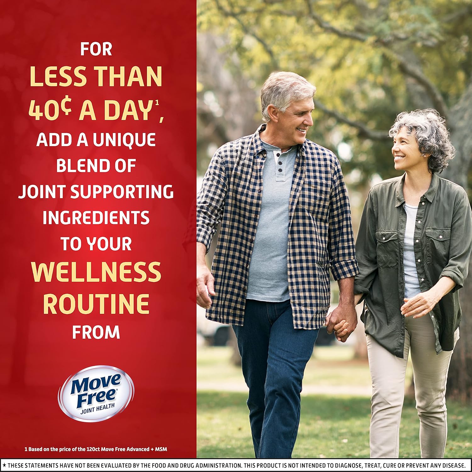 Move Free MSM 1500mg (per serving) With Glucosamine and Chondroitin - Advanced Joint Support Tablets (120 count in a box), Supports Mobility Flexibility Strength Lubrication and Comfort, Cartilage : Everything Else