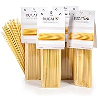 Vista 11 de Gusta Bucatini - Paquete variado de fideos para pasta, pasta italiana de primera calidad de Italia, sémola de trigo duro, secado lento, sin OMG